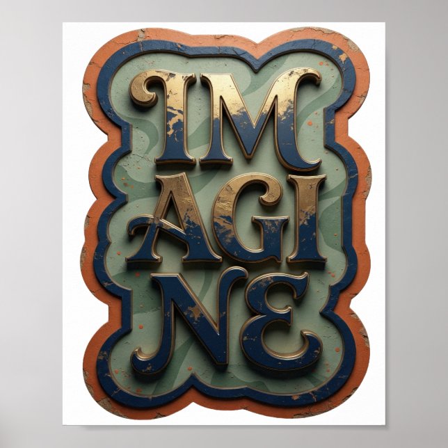 Beautiful Gold IMAGINE Poster (Front)