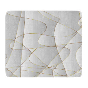 Beautiful gold lines cutting board