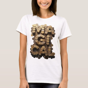 Beautiful Gold MAGICAL 3D Text Art T-Shirt