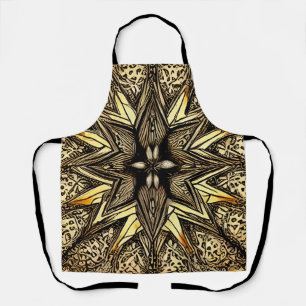 Beautiful Gold Star Apron