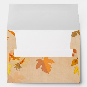 Beautiful Golden Autumn Leaves Fall Wedding 5x7 Envelopes