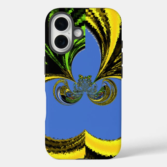 Beautiful Golden Blue latest abstract design Case-Mate iPhone Case (Back)