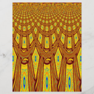 Beautiful Golden Brown African Tribal Print vector