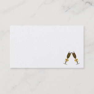 Beautiful Golden Champagne Business Card