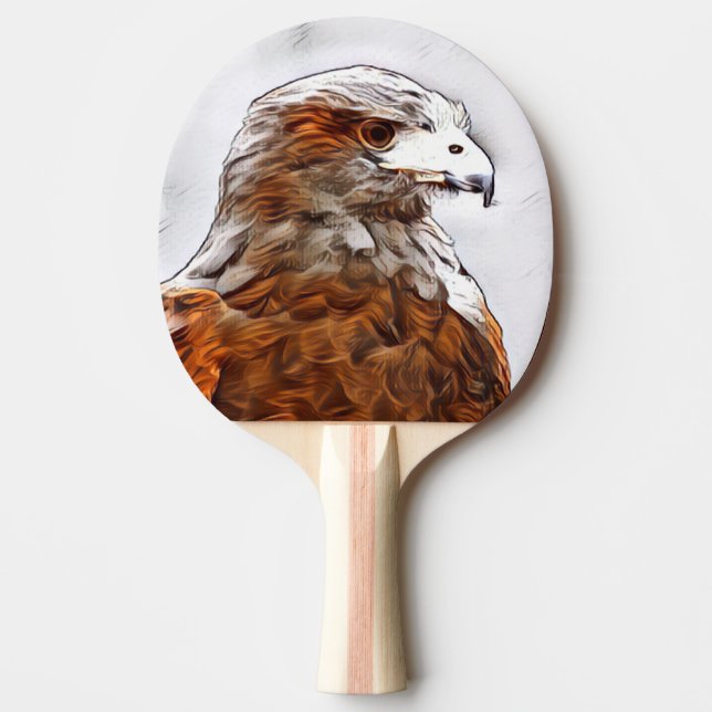 Beautiful Golden Eagle Ping Pong Paddle (Front)