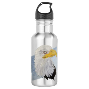 Beautiful Golden Eye American Bald Eagle Art 532 Ml Water Bottle