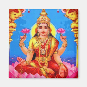 Beautiful Golden Lakshmi Diwali Goddess Magnet