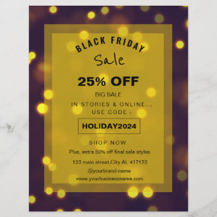 Beautiful Golden Sparkles sale promotion  Flyer