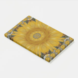 Beautiful Golden Sun Flower Bright Design Post-it Notes