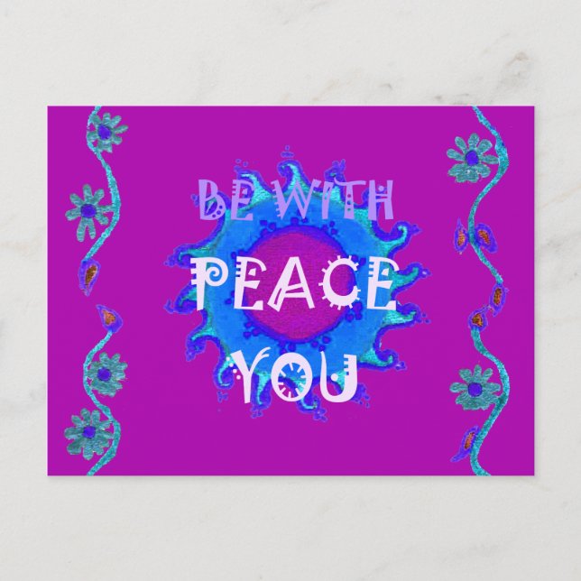 Beautiful golden yellow amazing graphic design   postcard (Front)