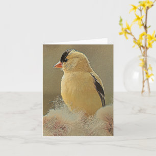 Beautiful Goldfinch - Blank Greeting Card