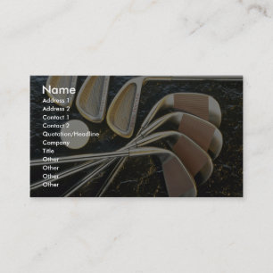 Beautiful Golf clubs Business Card