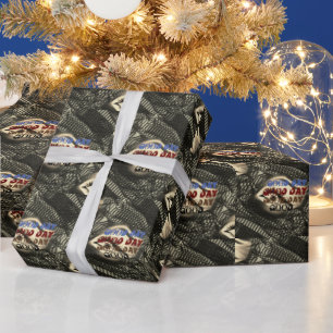 Beautiful GOOD DAY BLACBK LIGHT YELLOW BROWN EYE Wrapping Paper