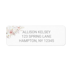 Beautiful, gorgeous, elegant mailing label