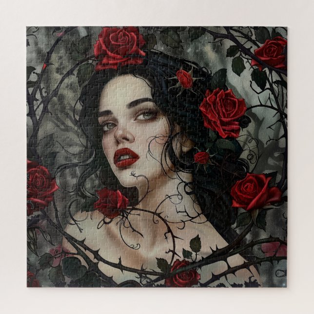 Beautiful Gothic Woman Jigsaw Puzzle (Vertical)