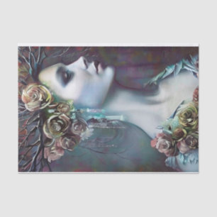 Beautiful Gothic Woman Tissue Paper