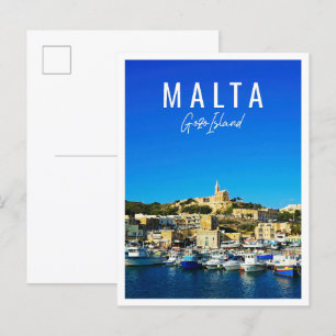 Beautiful Gozo Island Malta Postcard