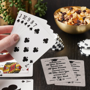 Beautiful Graduation Poem Playing Cards