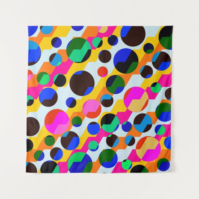 beautiful graffiti grunge texture abstract backgro tapestry (Front)