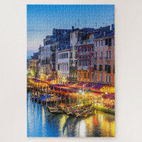 Beautiful Grand Canal Sunset Venice Italy Travel