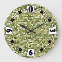 Beautiful granny knit pattern in green olive colou