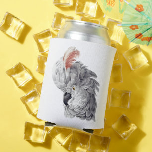 Beautiful Gray hair Cockatoo Can Cooler