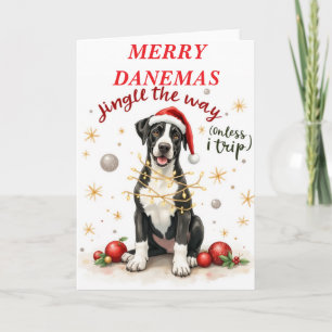 Beautiful Great Dane Christmas Card