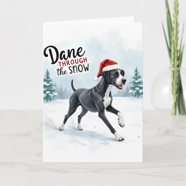 Beautiful Great Dane Cushion Card (Front)
