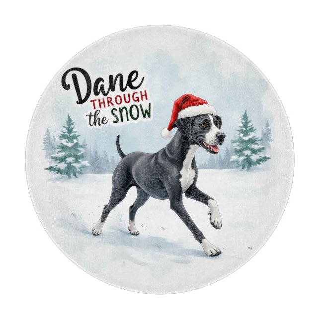 Beautiful Great Dane Cutting Board (Front)