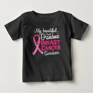 Beautiful Great Grandma Breast Cancer Survivor Baby T-Shirt