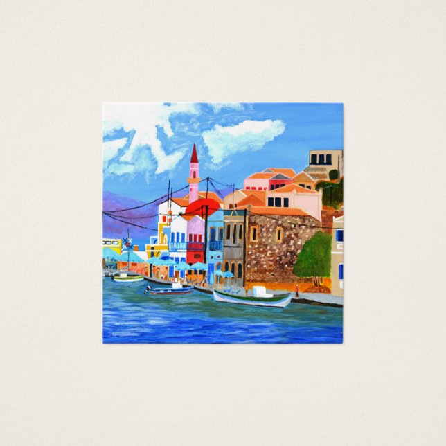 Beautiful Greece business card (Front)