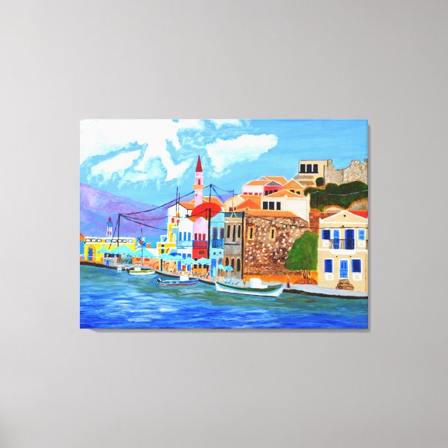 Beautiful Greece canvas art   (Front)