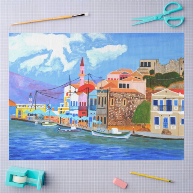 Beautiful Greece  Tissue Paper (Craft)