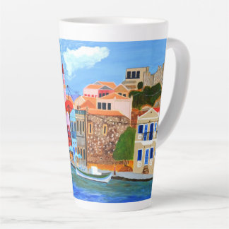 Beautiful Greek Coast Latte Mug