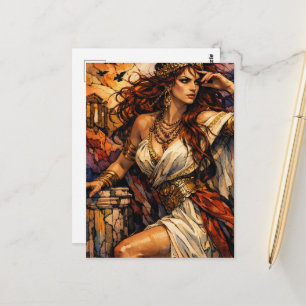 Beautiful Greek Goddess Postcard