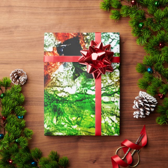 Beautiful green abstract wrapping paper,Clement  Paper (Holiday Gift)