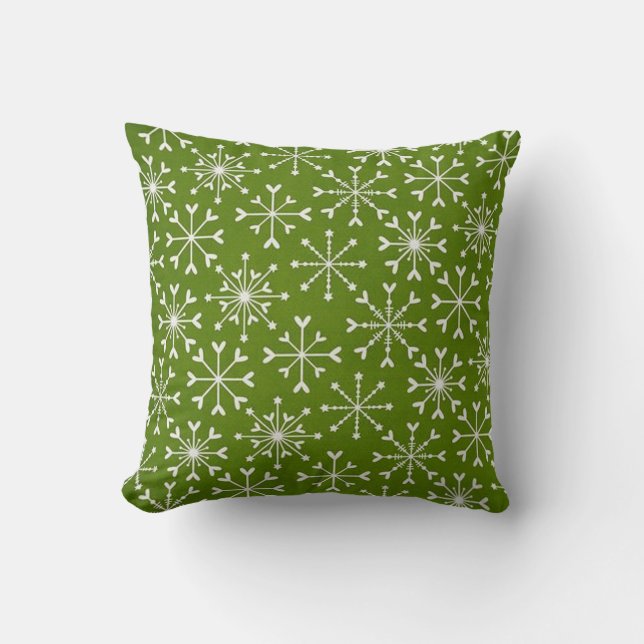 Beautiful Green Christmas Pillow! Cushion (Front)