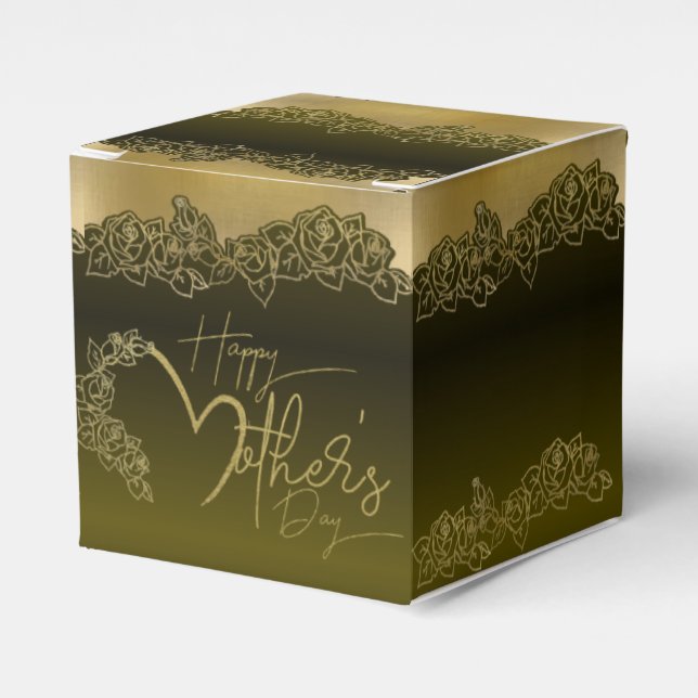 Beautiful Green Gift Box for Mother's Day (Front Side)