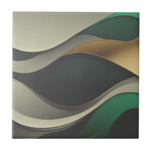 Beautiful green gold home tiles