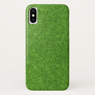 Beautiful green grass texture from golf course iPhone x case