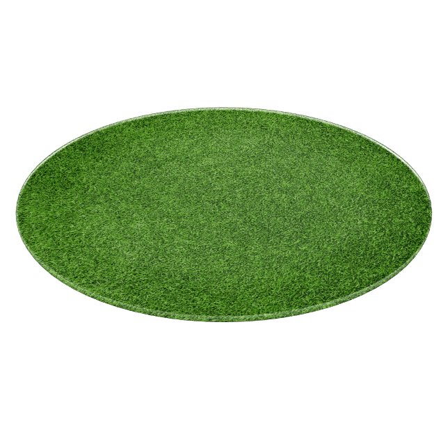 Beautiful green grass texture from golf course cutting board (Corner)