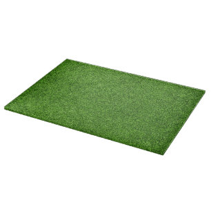 Beautiful green grass texture from golf course cutting board