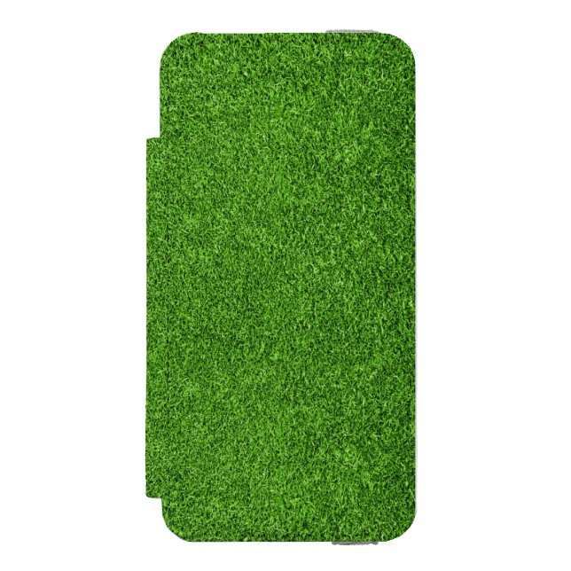Beautiful green grass texture from golf course incipio iPhone wallet case (Folio Front)