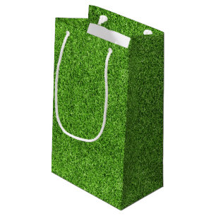 Beautiful green grass texture from golf course small gift bag