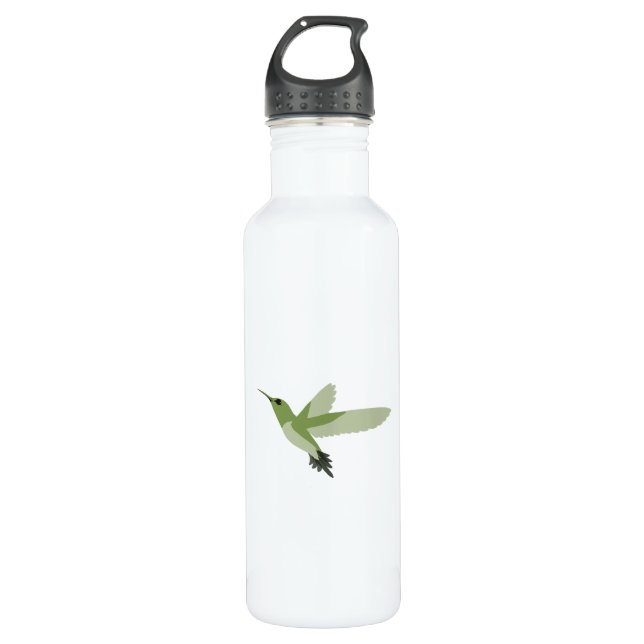 Beautiful Green Hummingbird 710 Ml Water Bottle (Front)