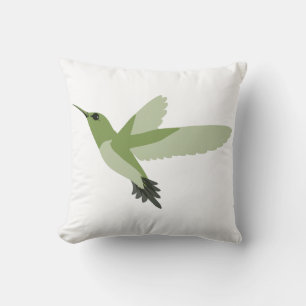 Beautiful Green Hummingbird Cushion