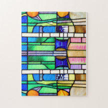 Beautiful Green Stained Glass