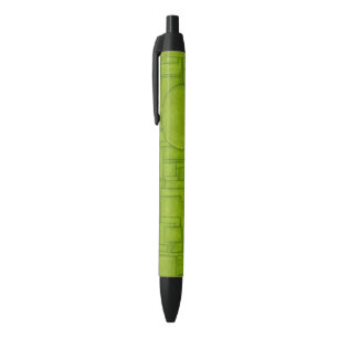 Beautiful Green Texture Pen! Black Ink Pen