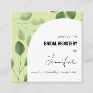 Beautiful greenery eucalyptus leaves invitation 