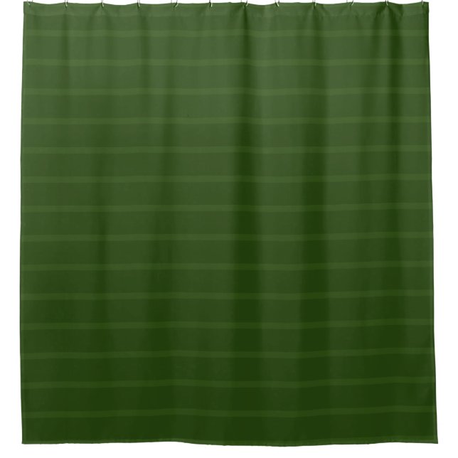 Beautiful Greens Stripe Shower Curtain (Front)